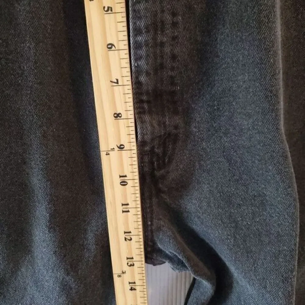 Vintage Levis Jeans Mens 40x32 Black Regular Straight Orange Tab 90s Made In USA